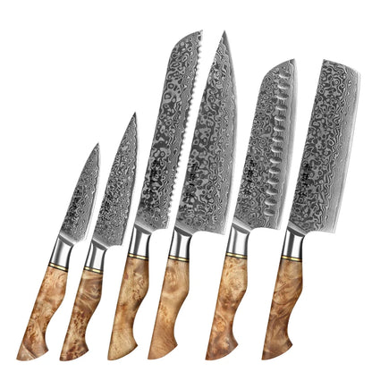 "Kazoku" Limited Edition Damascus Knife Set