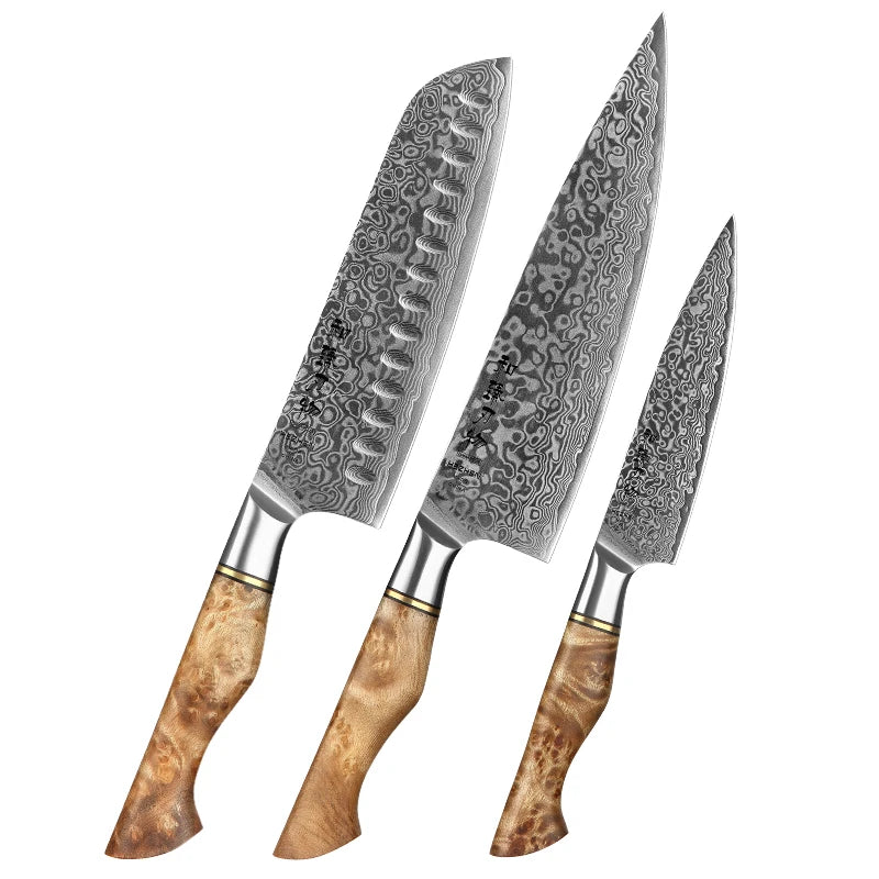 "Kazoku" Limited Edition Damascus Knife Set