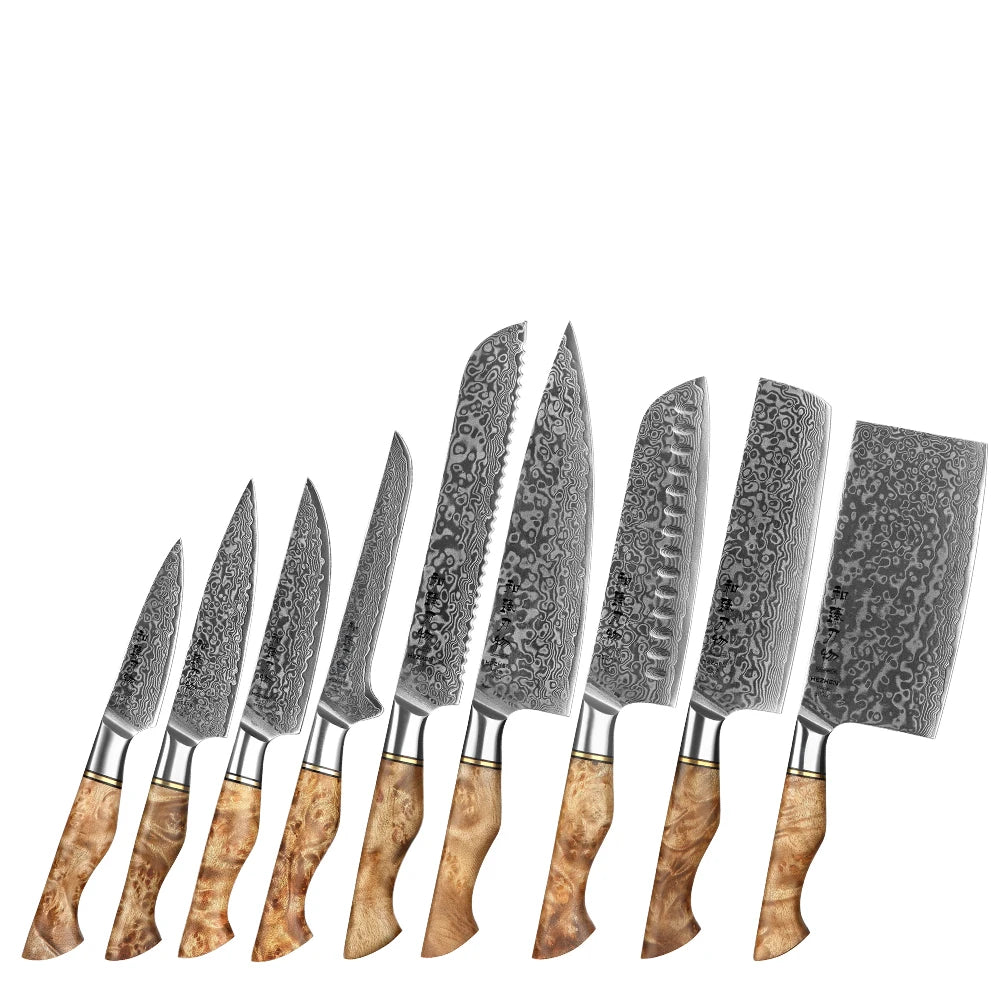 "Kazoku" Limited Edition Damascus Knife Set