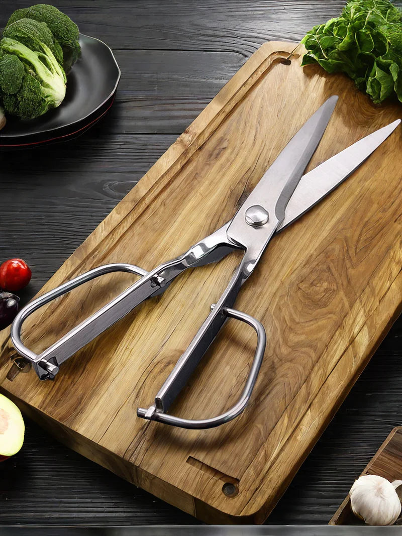 All Steel Wire Handle Scissors Kitchen Scissors 3cr Stainless Steel Detachable Food Scissors Multifunctional Grill Scissors