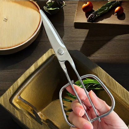 All Steel Wire Handle Scissors Kitchen Scissors 3cr Stainless Steel Detachable Food Scissors Multifunctional Grill Scissors